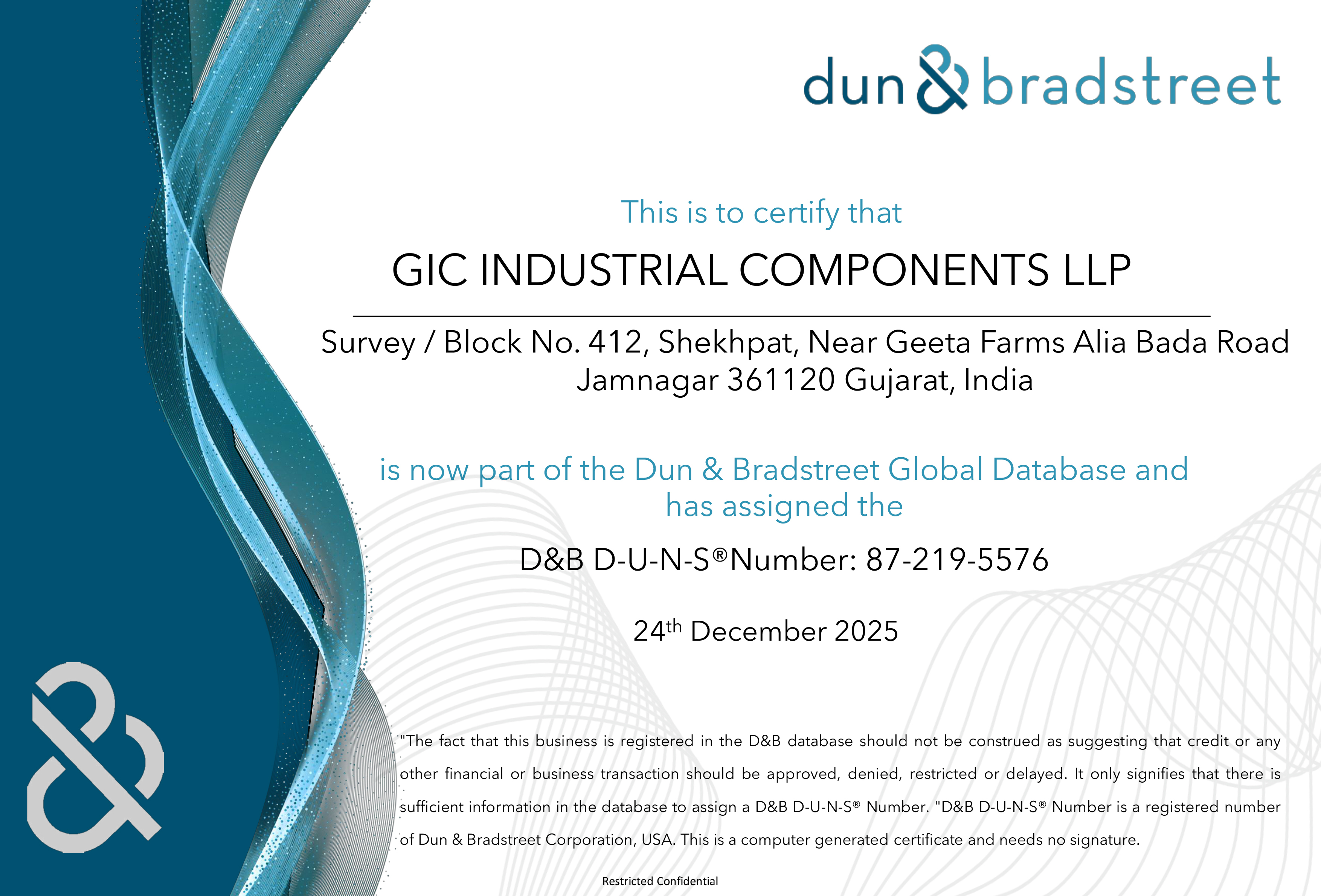 Certifications